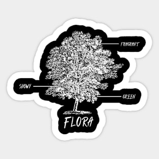 Flower Wildflower Definition Flora Bloom Vintage Established Sticker